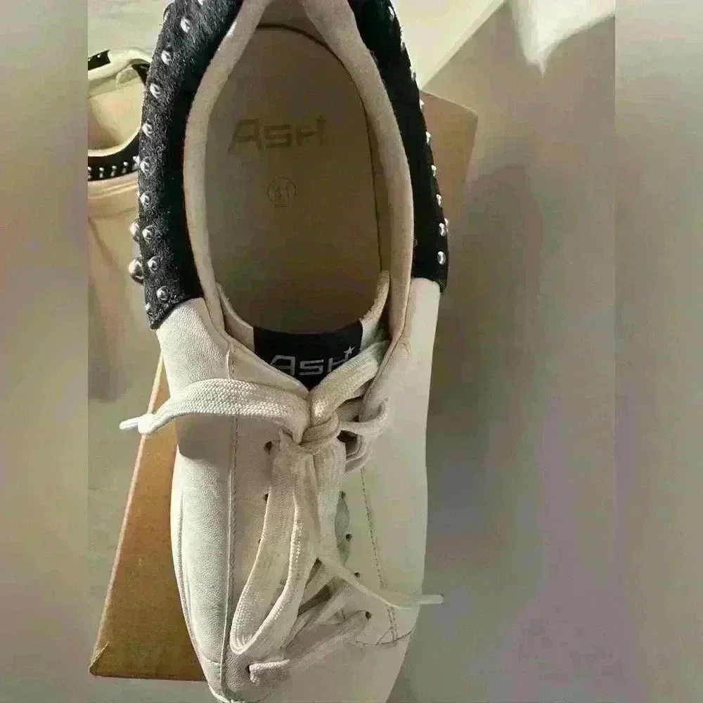 Ash Platform Sneakers with Stud Detail